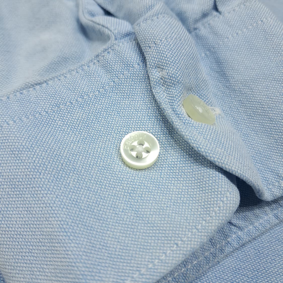 CL771 L 바버 코튼 버튼다운 클래식 블루 셔츠 남방 상품이미지4