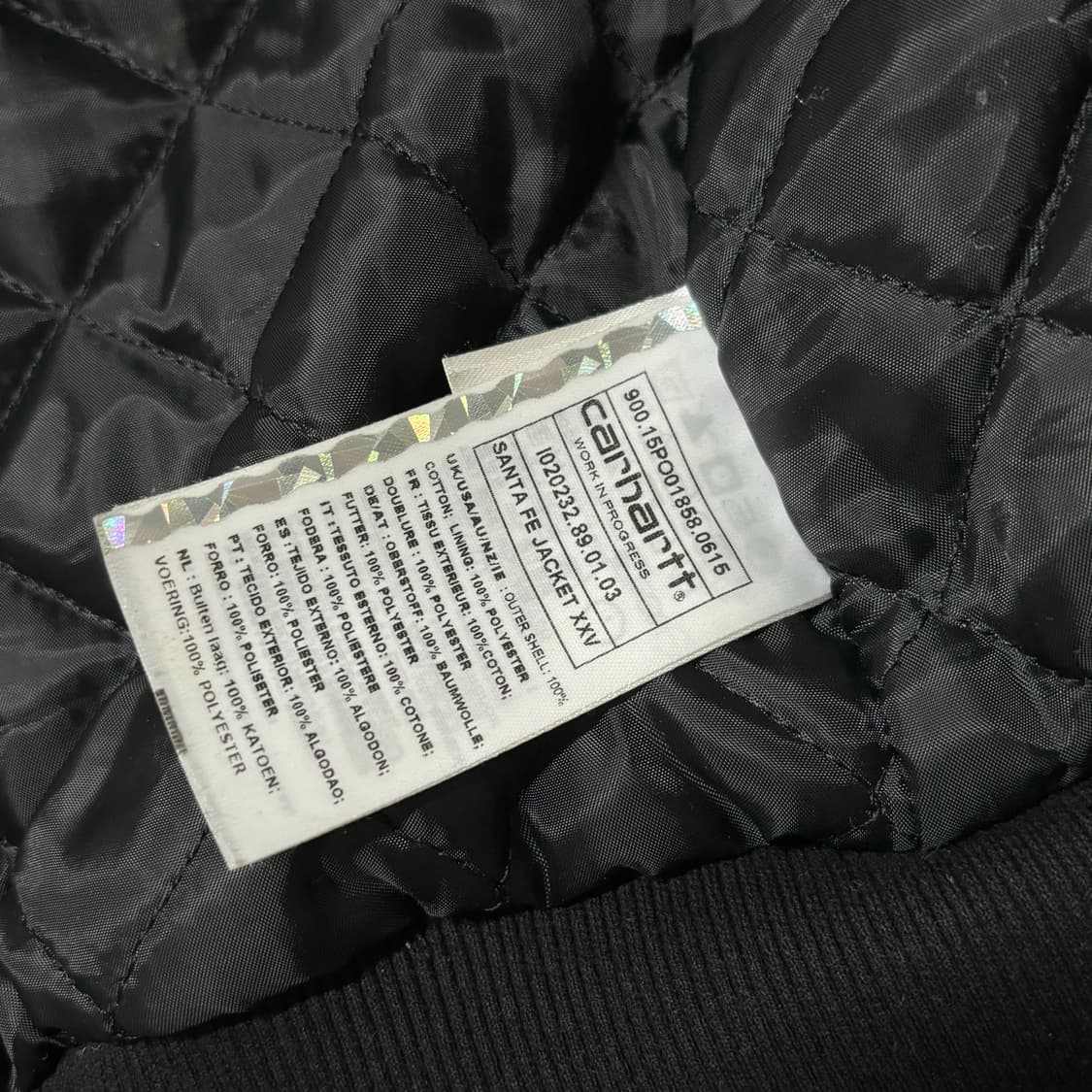 칼하트 wip 25주년 한정판 산타페 자켓 블랙 상품이미지8