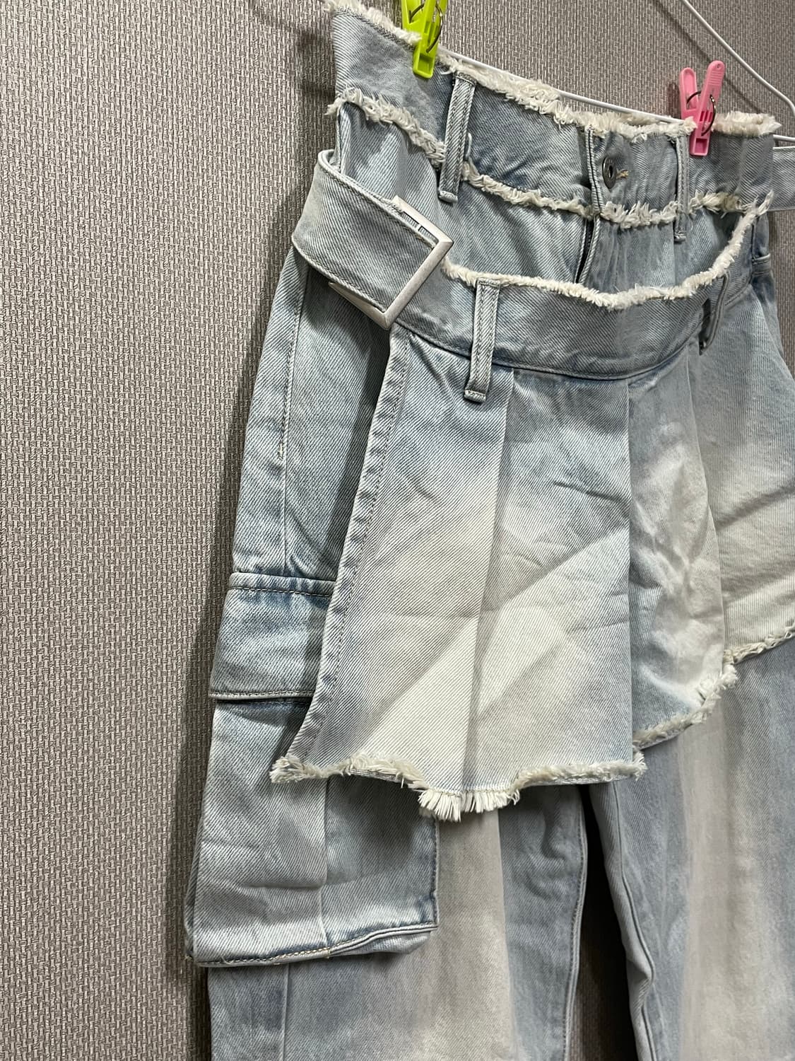 레이어드 부츠컷 데님 팬츠 상품이미지2