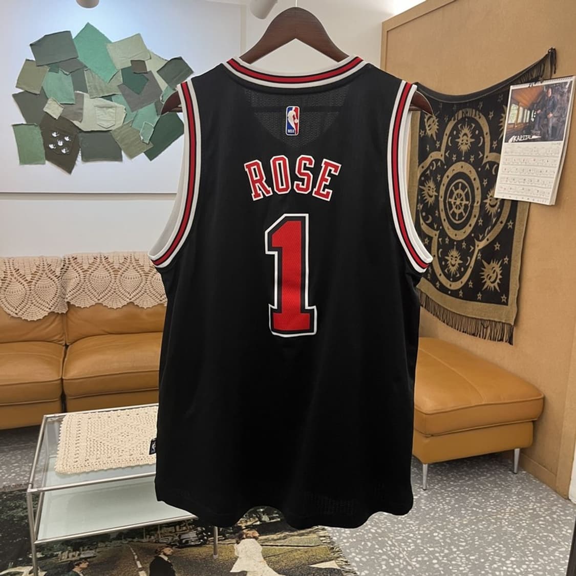 아디다스 NBA 시카고 불스 데릭로즈 스윙맨 져지 나시 L C11819 상품이미지4