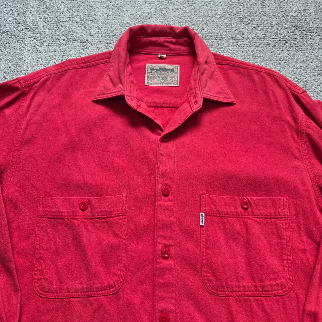 80-90s Levi's 리바이스 빈티지 워크셔츠 L(100) 상품이미지2