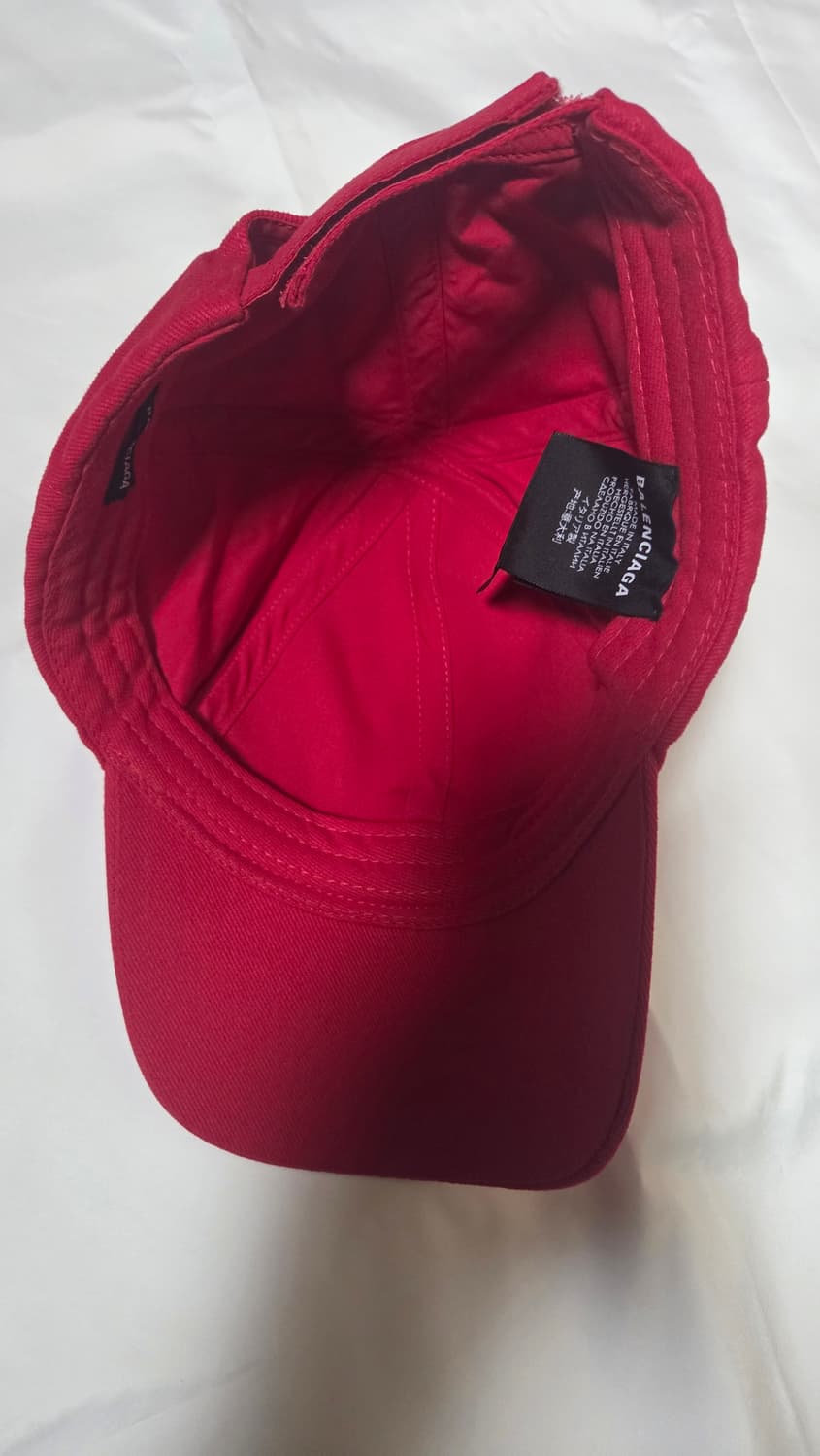 발렌시아가 볼캡 모자 레드 L사이즈 상품이미지3