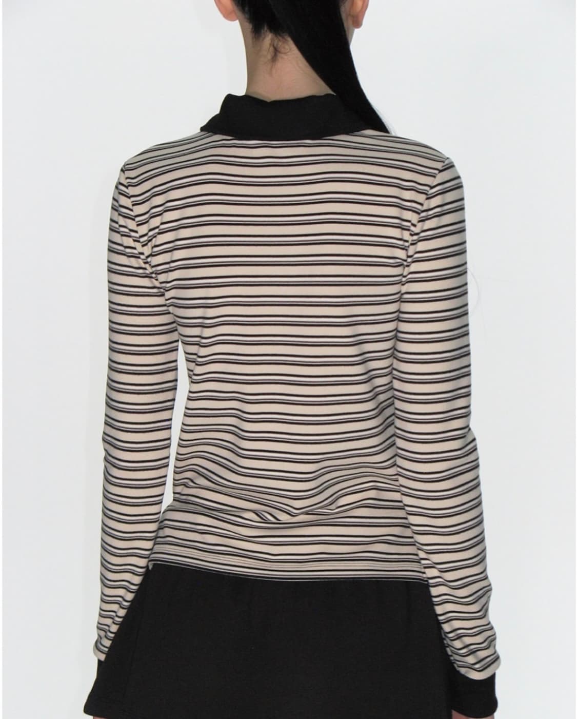 CRANK MULTI STRIPED POLO SHIRTS_IVORY 상품이미지2