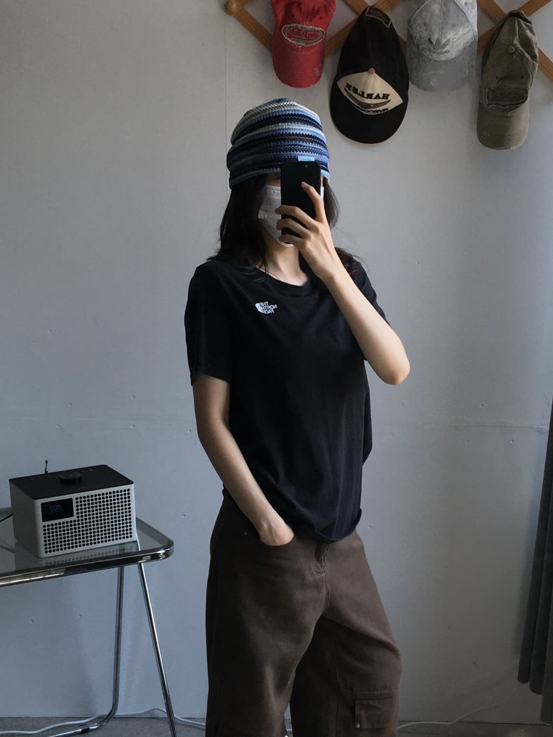 노스페이스 가슴로고 반팔티셔츠 상품이미지2