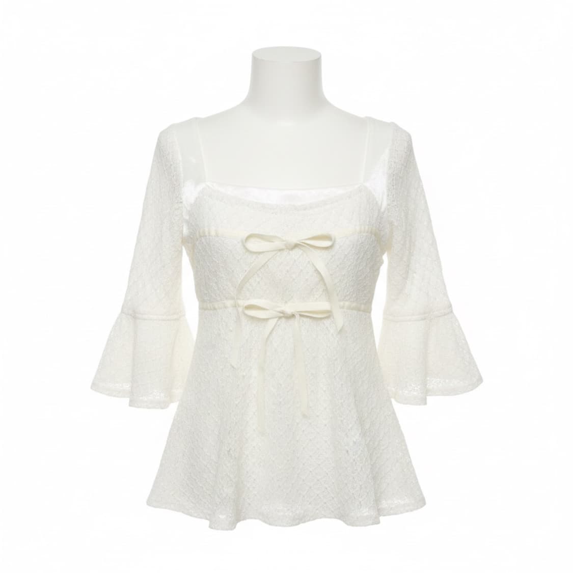 ⋆°•☁︎⋆ 폭닥 리즈리사 히메 갸루❤︎라떼 갸루 니트 탑 🧸🍦 상품이미지1