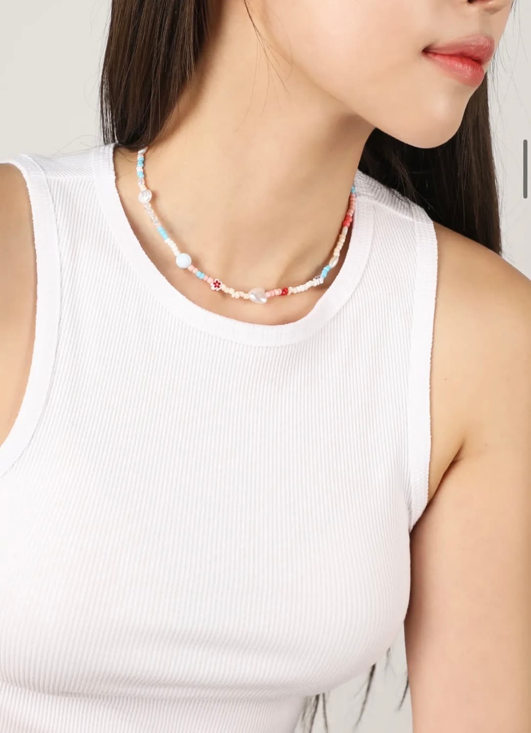 퍼피스딜라이트 퍼피즈 비즈 네클리스 목걸이 핑크 상품이미지2