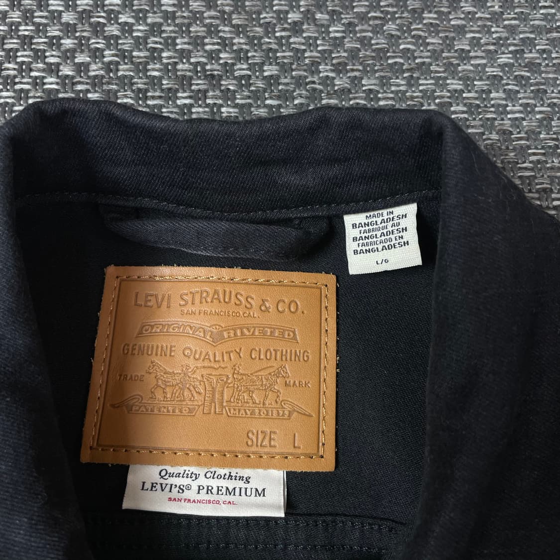 리바이스 블랙 레드탭 데님 자켓 L  상품이미지4