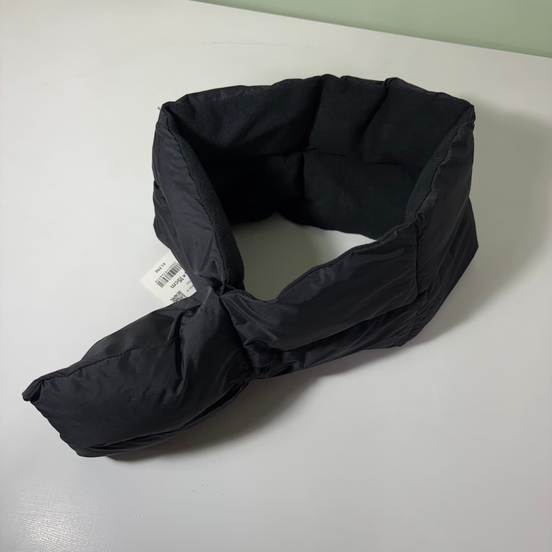 택달린새것 유니클로 제팬 블랙 히트택 패딩머플러 상품이미지3