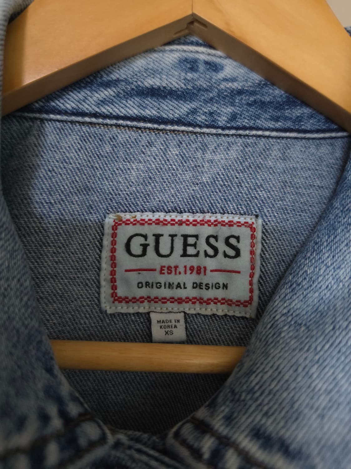 게스 데님 자켓 GUESS1981 프린팅 상품이미지5