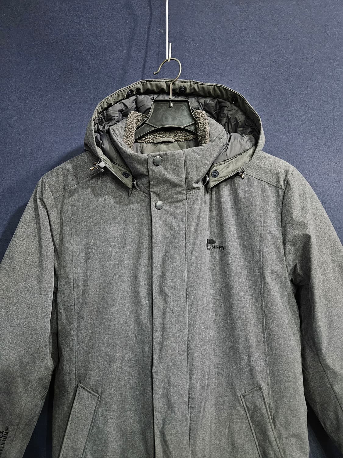 네파 고어텍스 그레이 남성 100 구스다운 롱패딩  상품이미지7