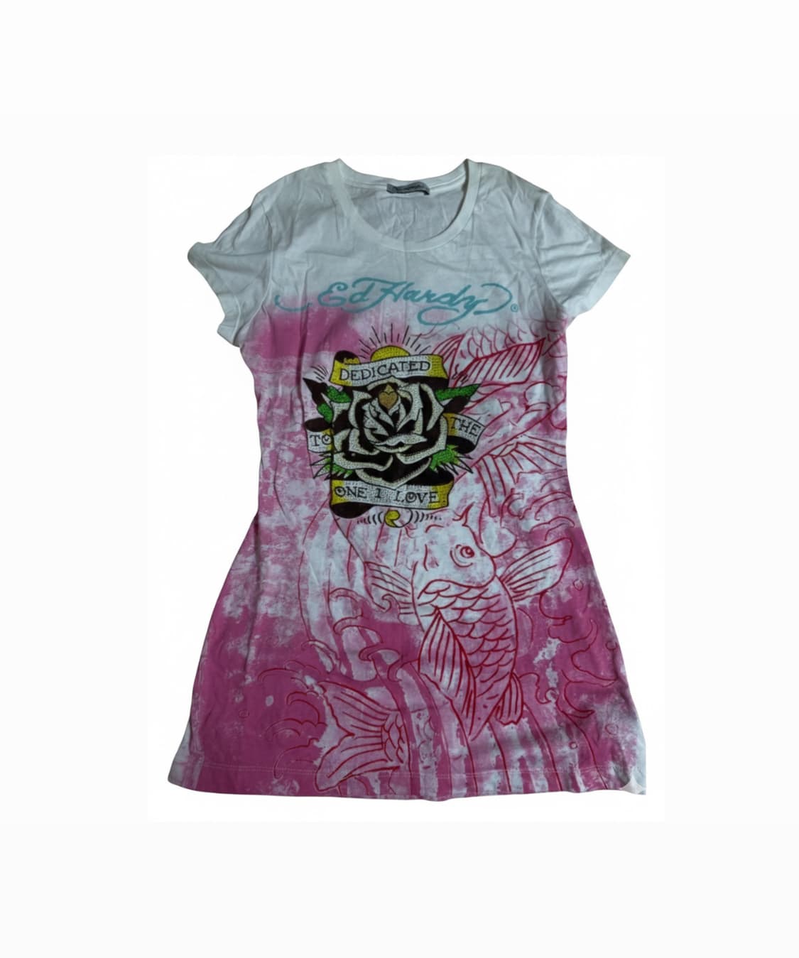 에드하디 핑크 프린팅 원피스 상품이미지1