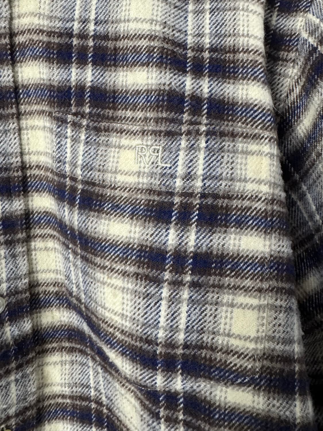 더블알엘 초기 코튼 플란넬 버튼다운 셔츠 상품이미지3