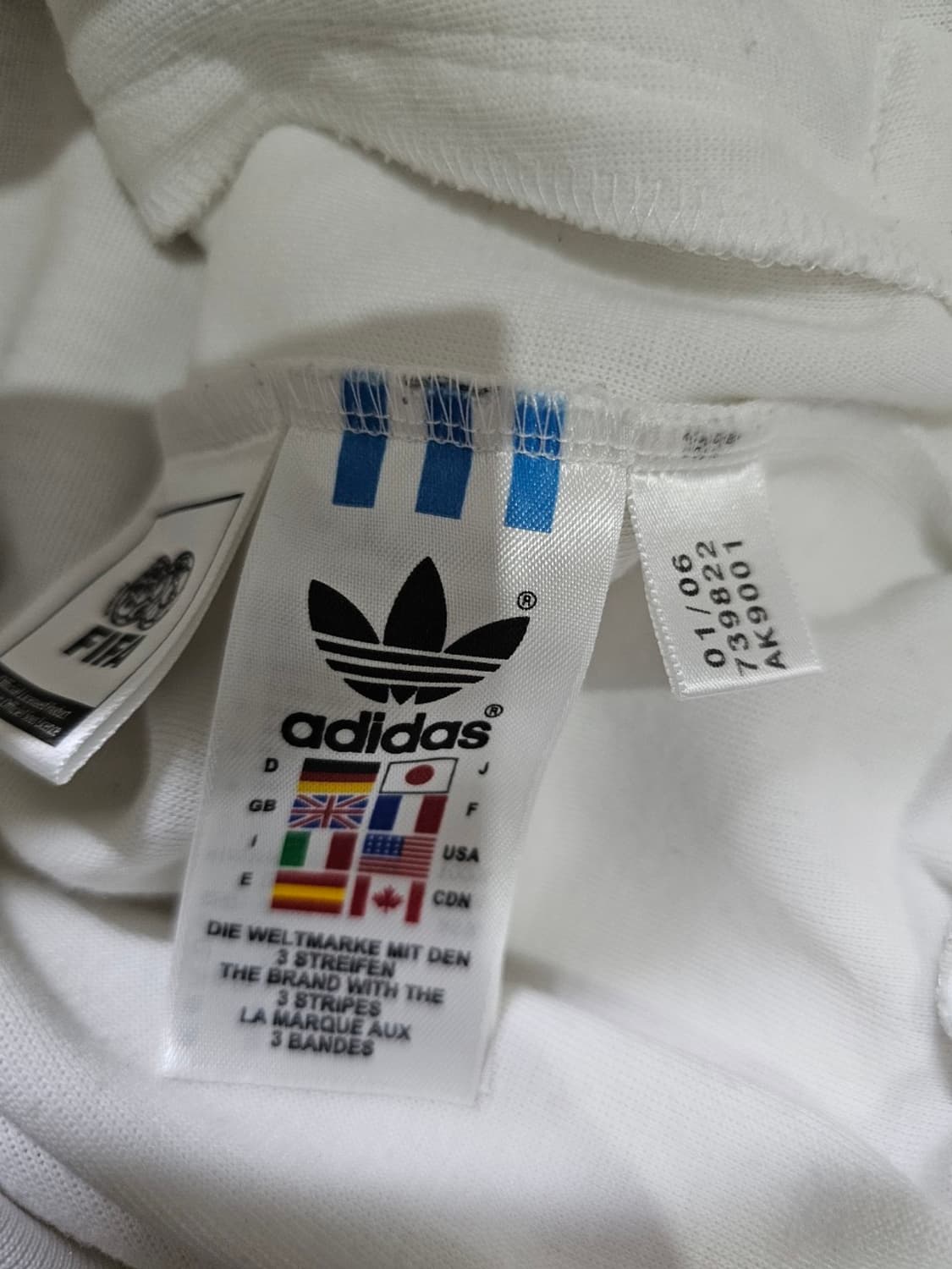 아디다스 희귀 성조기 미국 USA 화이트 트랙탑 져지집업 100/L 상품이미지6