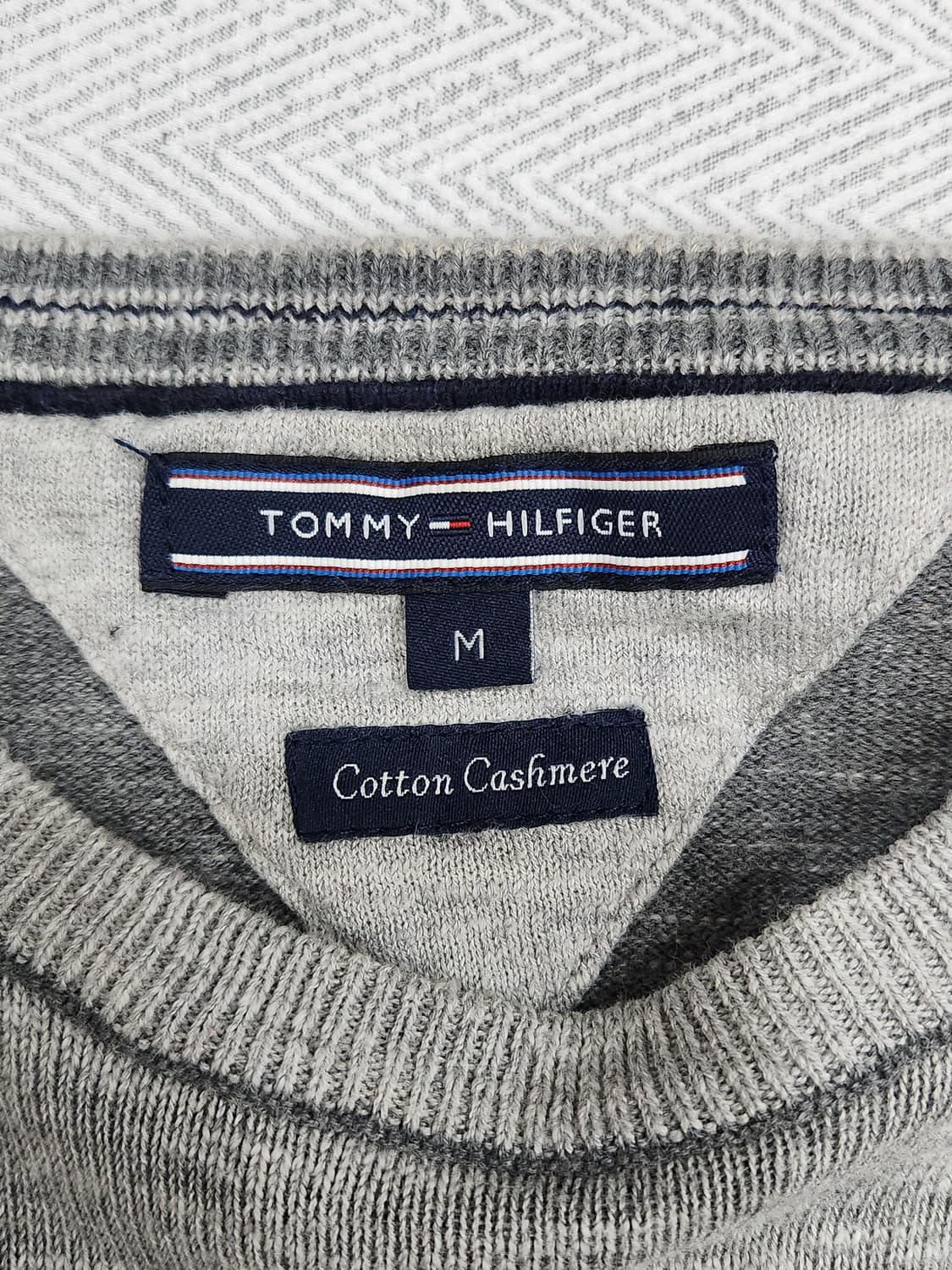 [M] 타미힐피거 코튼 캐시미어 니트 남성 M사이즈 상품이미지5
