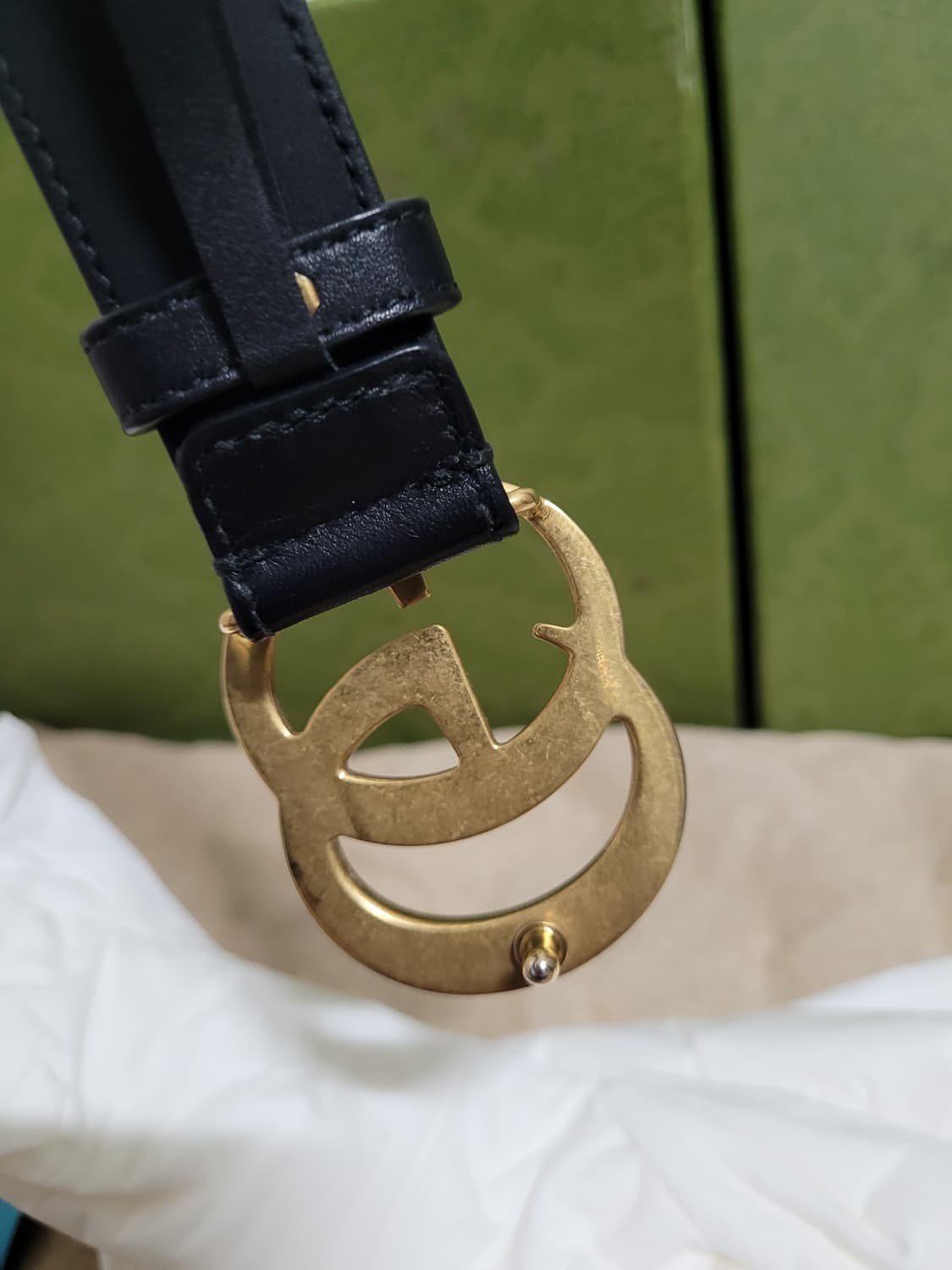 구찌 마몬트 GG 금장 벨트 상품이미지5