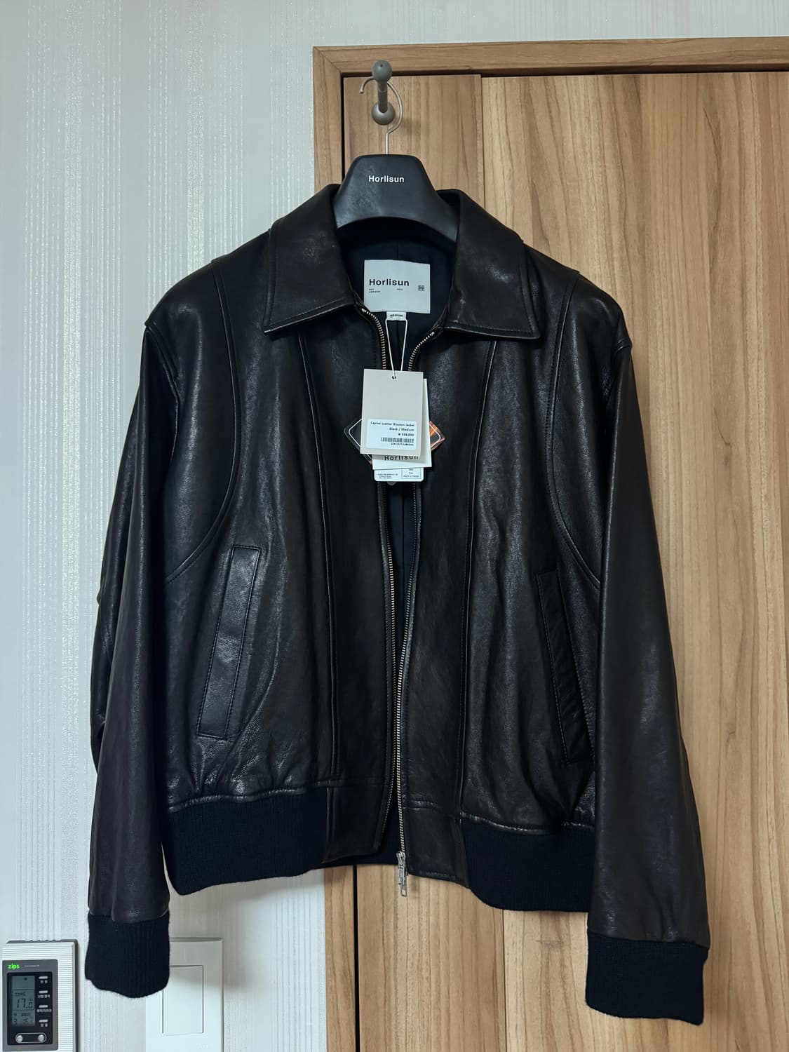 홀리선 캐피털 레더 블루종 자켓 블랙 m 새상품 상품이미지1