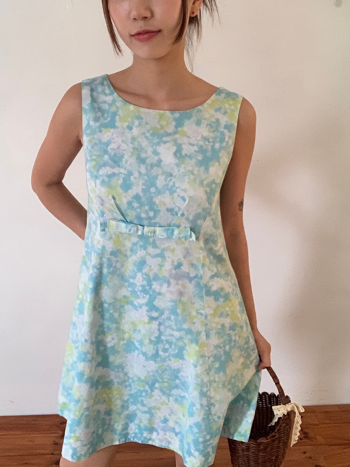 Candy Ribbon Mini Dress 상품이미지4