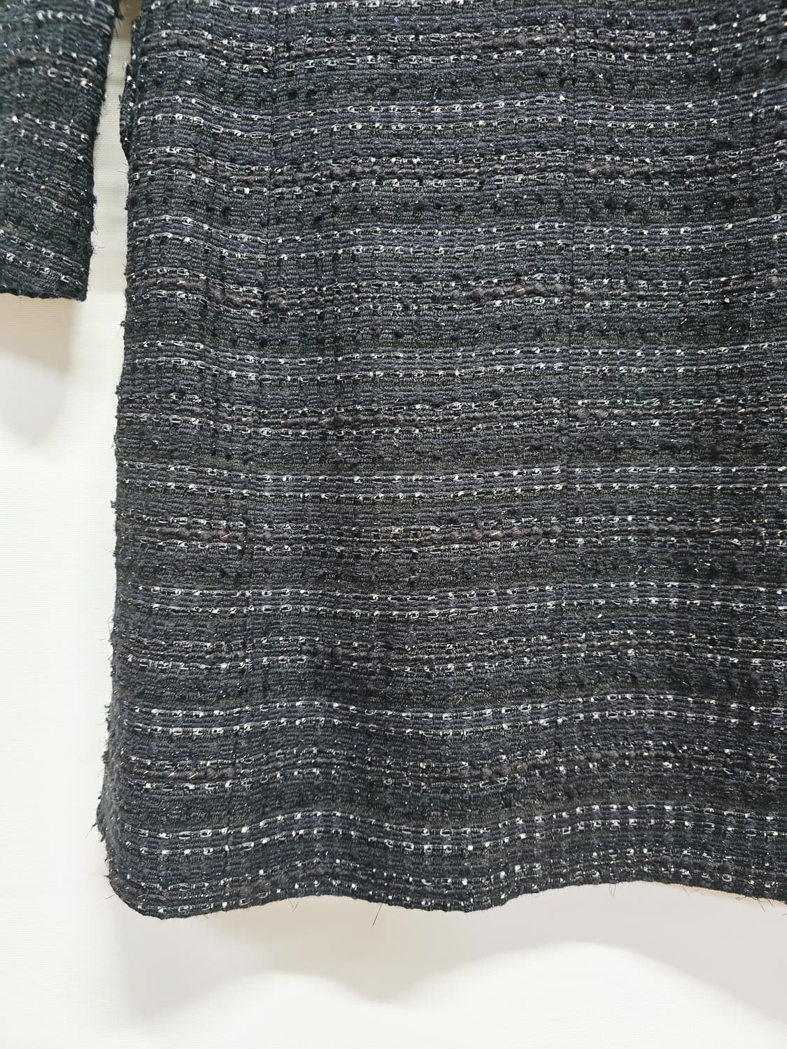 it MICHAA 트위드 블랙 롱 코트 상품이미지6