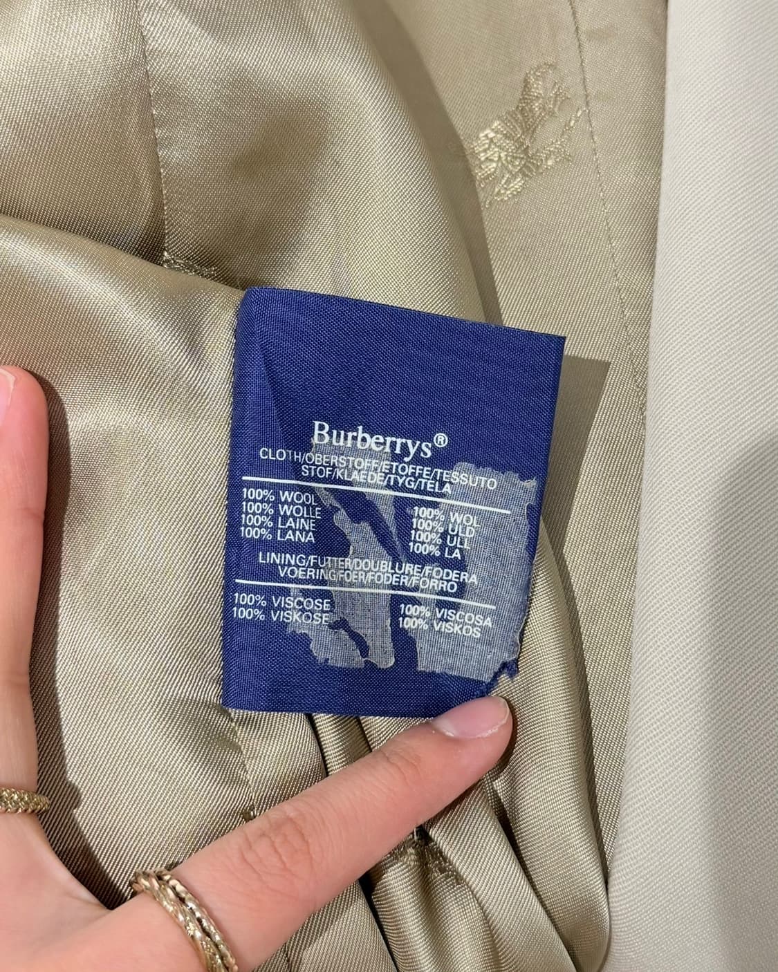 버버리 베이지 더블 브레스티드 블레이저 상품이미지8