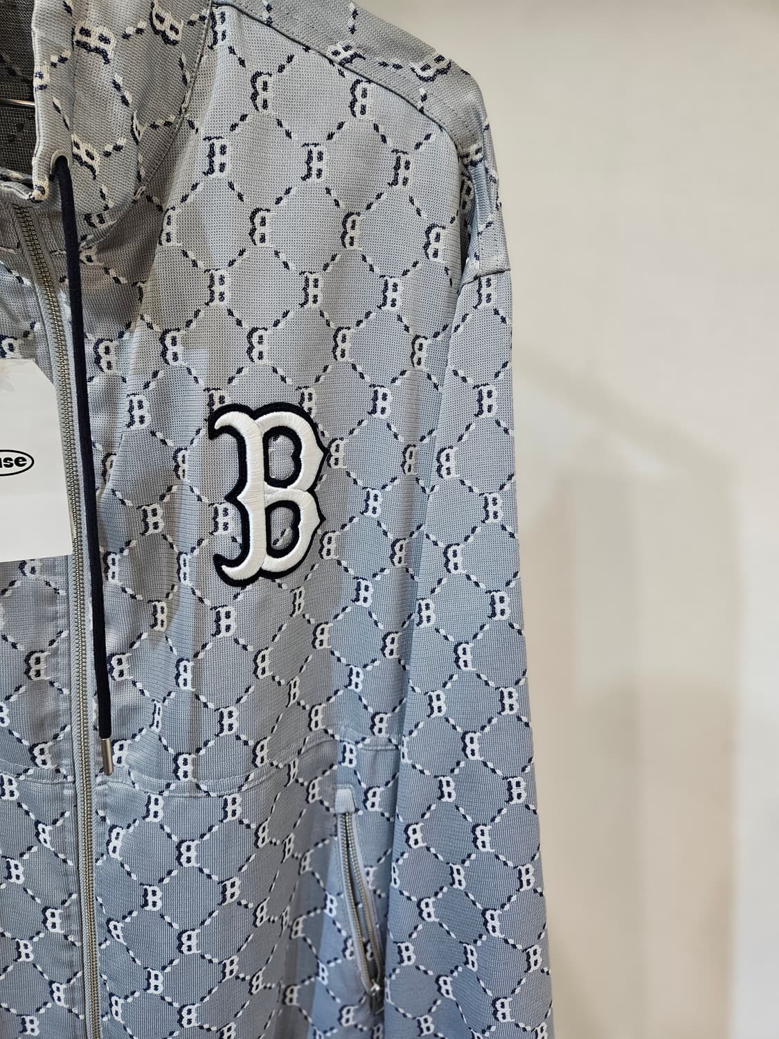 MLB 보스턴 다이아모노그램 자카드 바람막이 상품이미지4