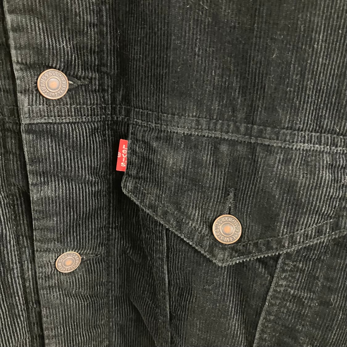 리바이스 레드탭 블랙 코듀로이 자켓 XL 상품이미지5