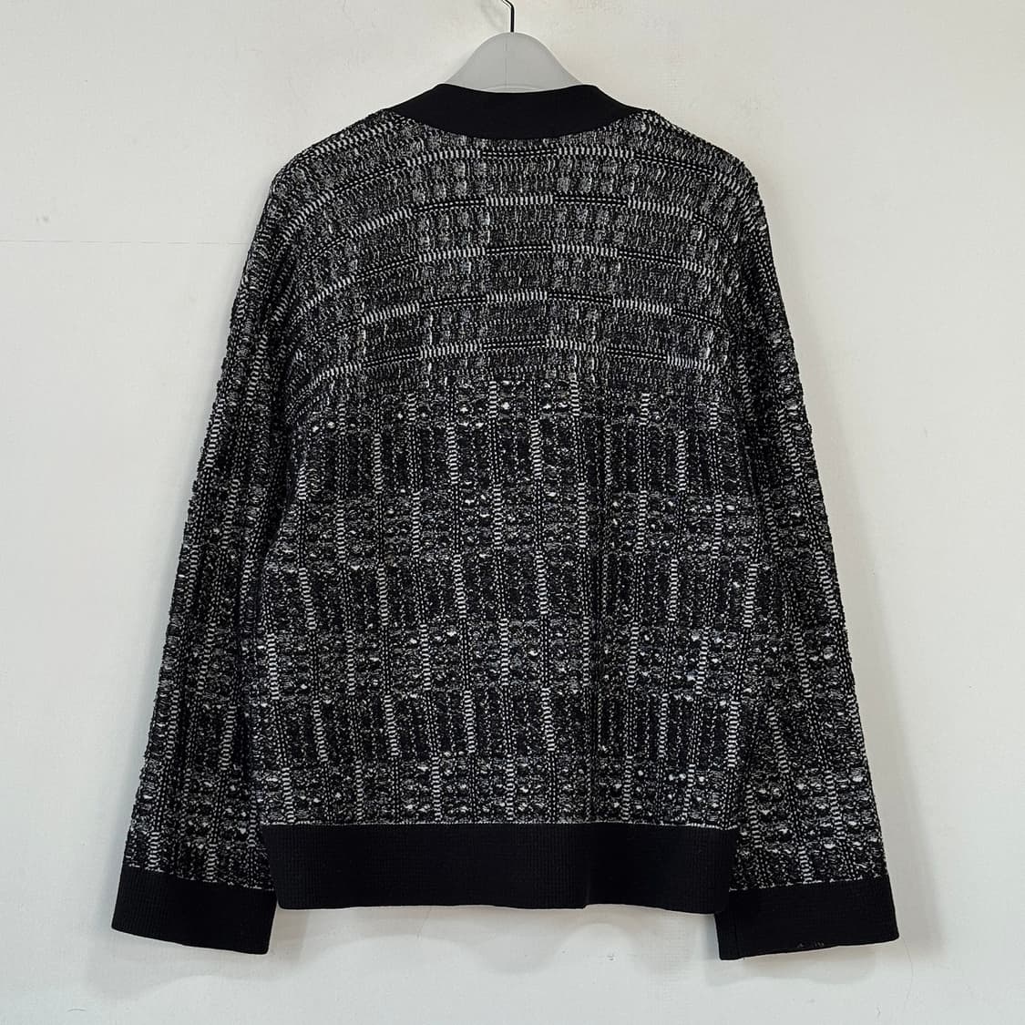 시스템 루즈핏 브이넥 울 니트 가디건 상품이미지5