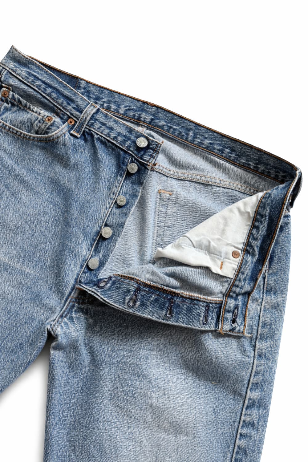 90s 리바이스 501XX 워싱 데님 34" USA MADE 발렌시아 상품이미지5