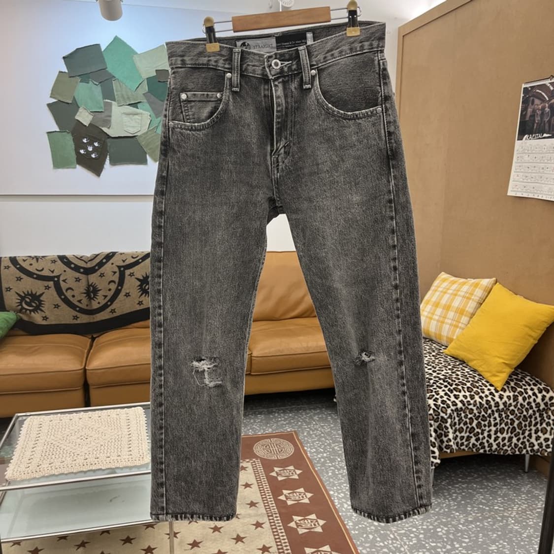 리바이스 실버탭 디스트로이드 흑청 데님팬츠 30인치 C10162 상품이미지3