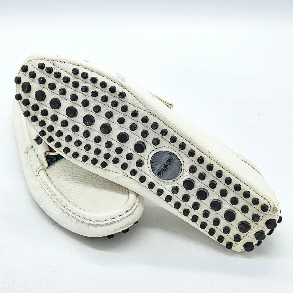  구찌 265309 홀스빗 우먼스 드라이빙슈즈 화이트 (36)  상품이미지3