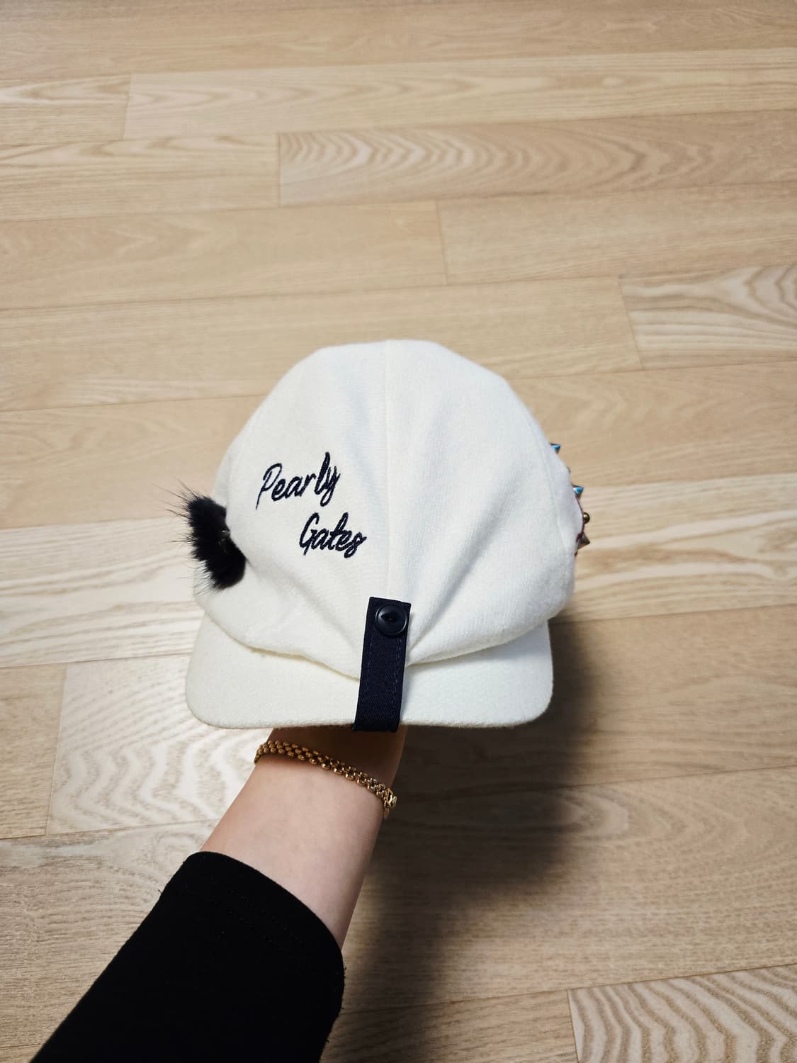 [56] 파리게이츠 여성 골프 밍크 모자 헌팅캡 상품이미지1