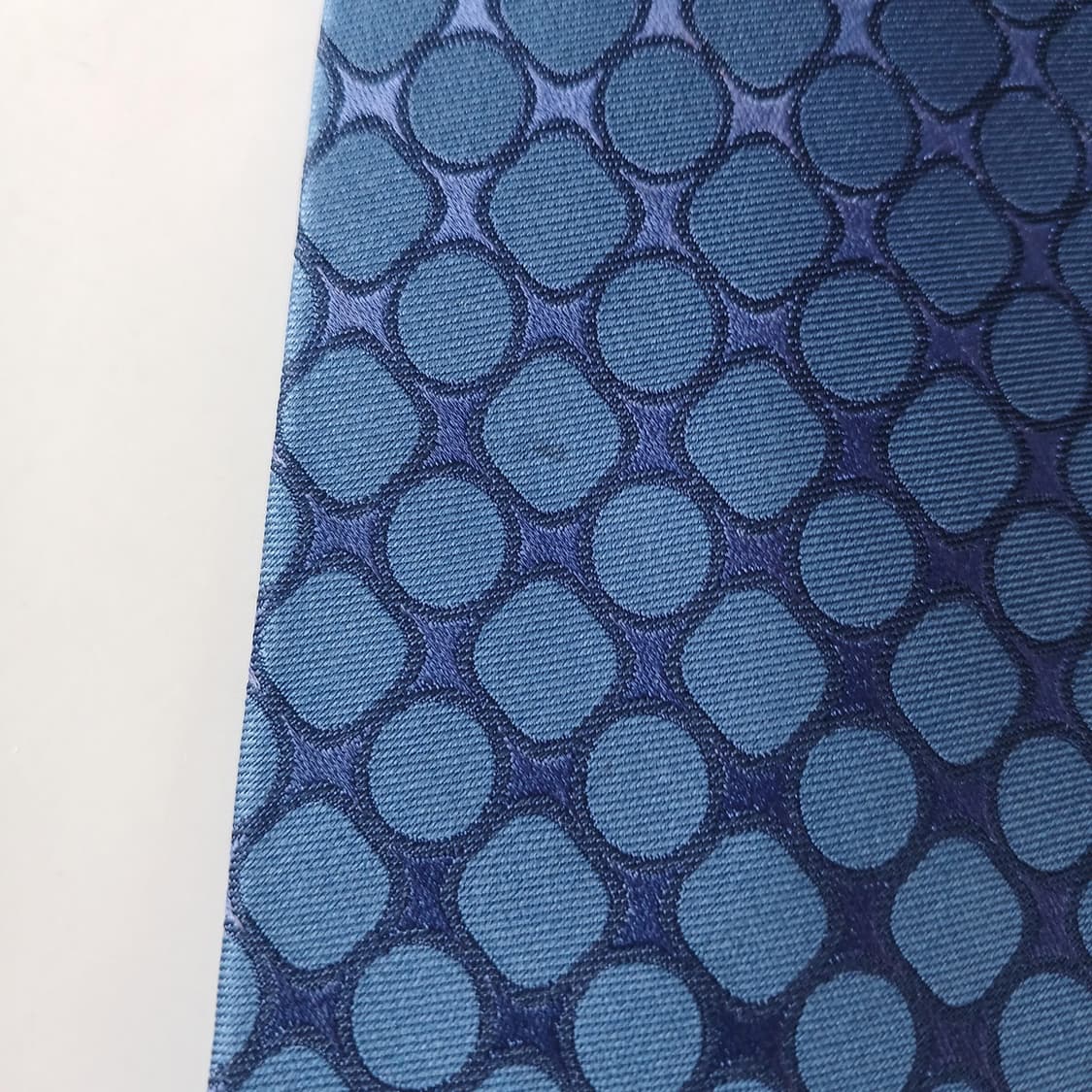 메트로시티 실크 블루 패턴 넥타이 9.1cm A등급 A19696 상품이미지7