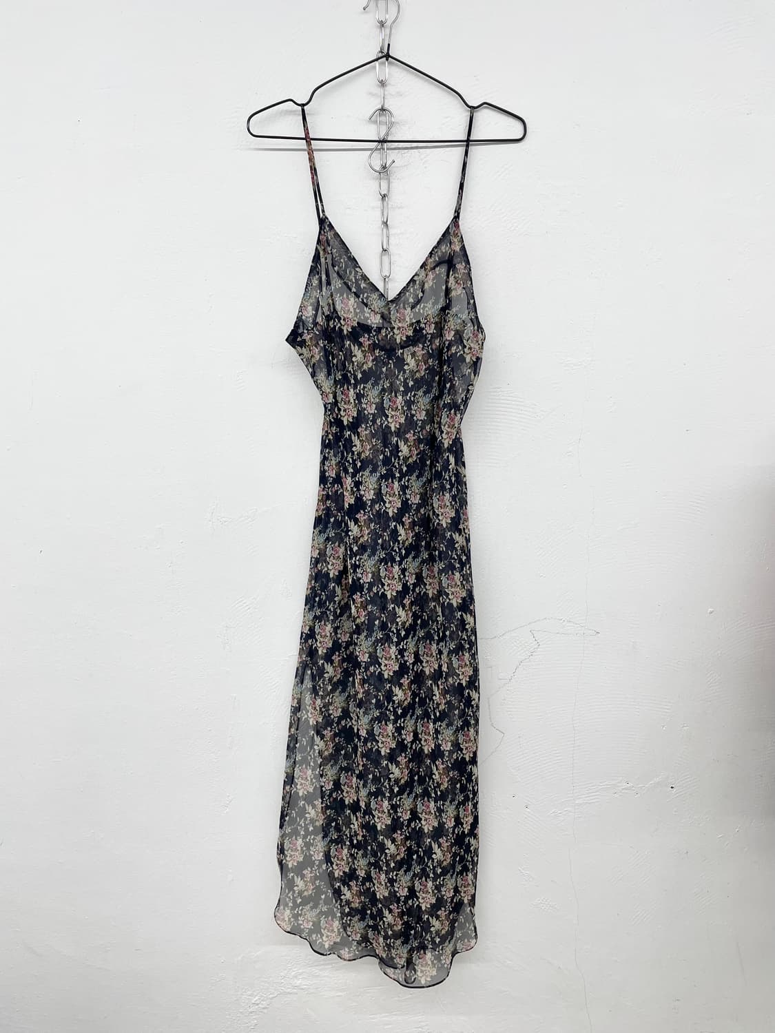 플로럴 시어 롱 슬립 상품이미지2