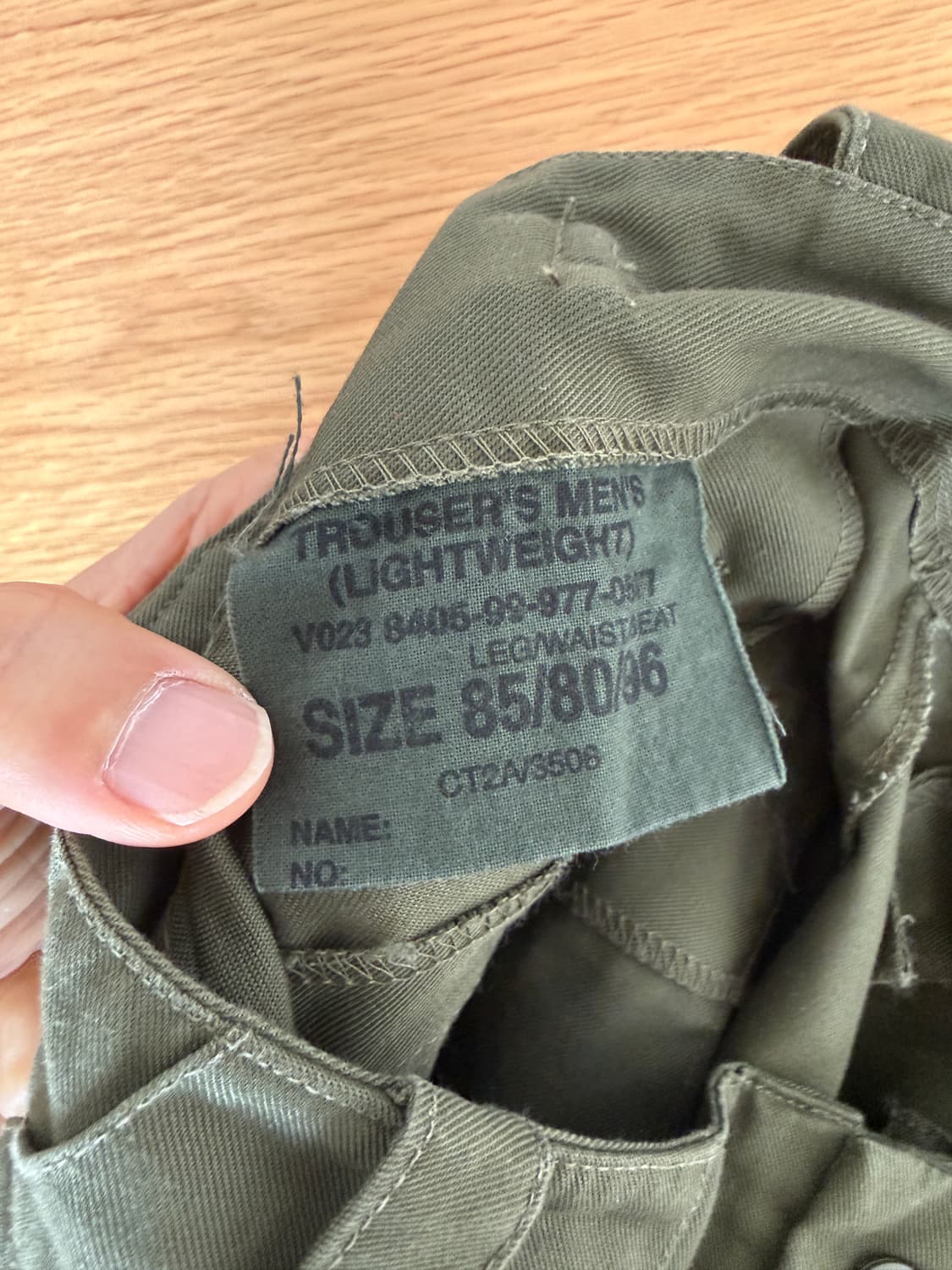 Pre owned 밀리터리 코튼 팬츠(OPTI ZIP) 상품이미지8