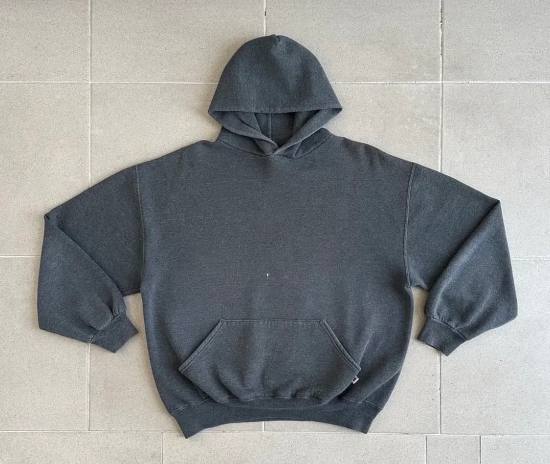 90s 빈티지 러셀 후드 다크그레이 XL USA 상품이미지1