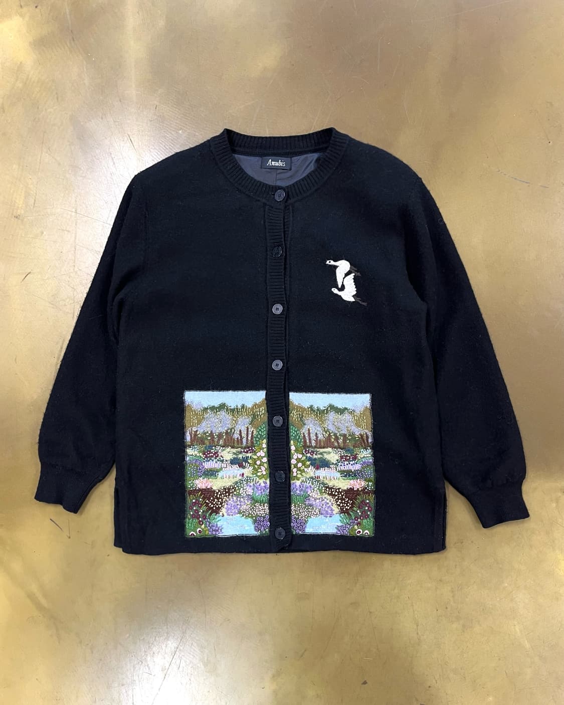1980-90s Anubis Japan Old Wool Cardigan 상품이미지3