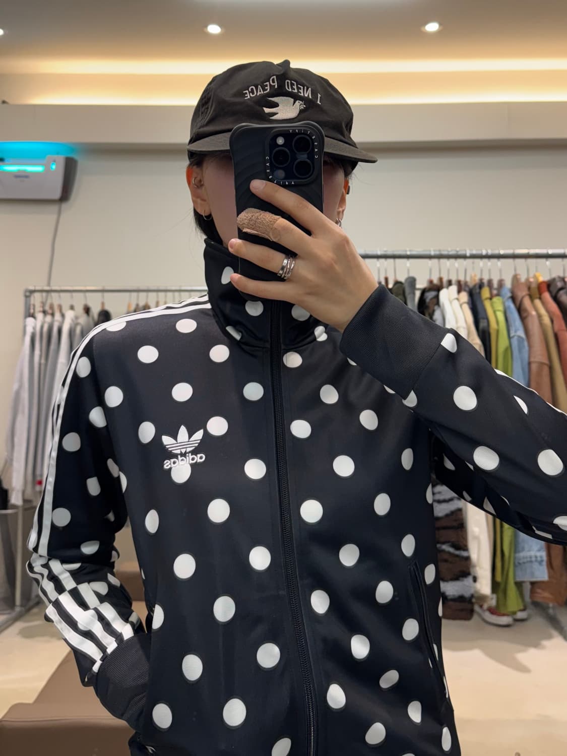 아디다스 파이어버드 도트 패턴 트랙탑 상품이미지6