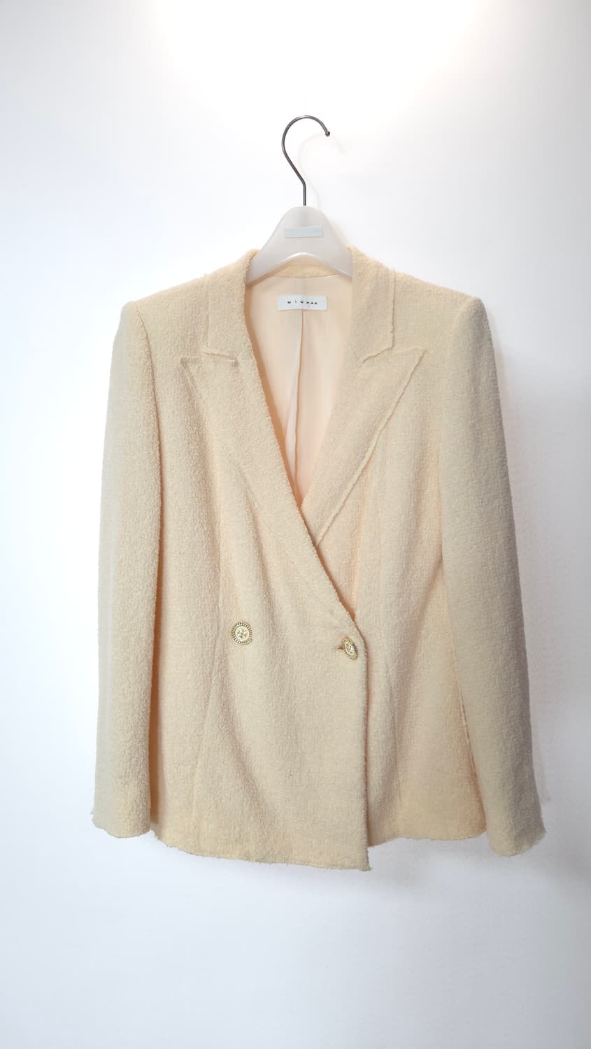 미샤 MICHAA 부클 울블렌드 더블 자켓 55 사이즈 상품이미지1