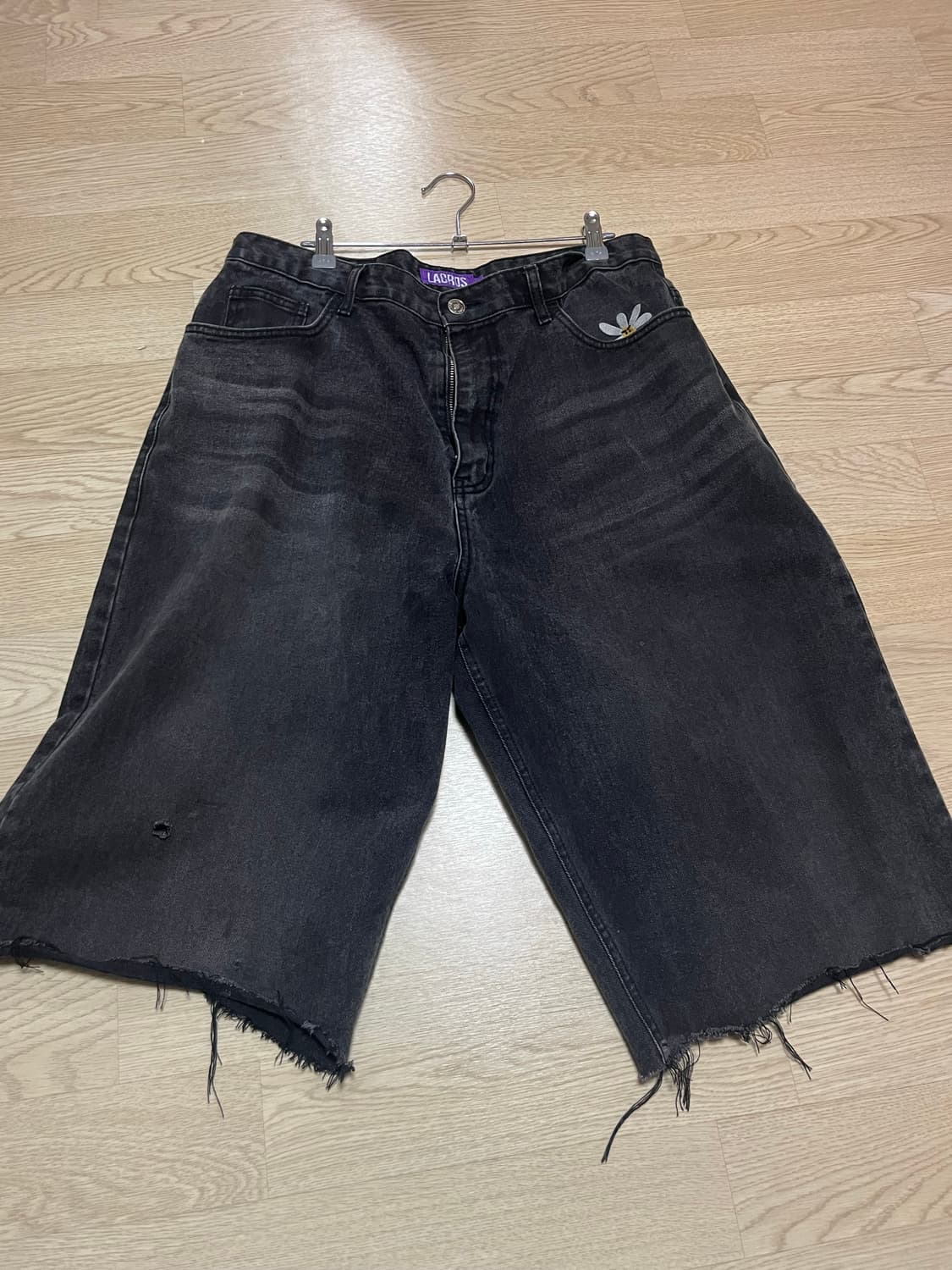 라브로스 워싱 배기진 커팅 쇼츠 xl  상품이미지1