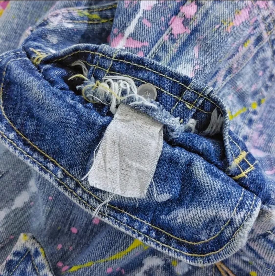 lee 70s 데님 트러커 자켓 페인팅 커스텀 100~105 상품이미지9