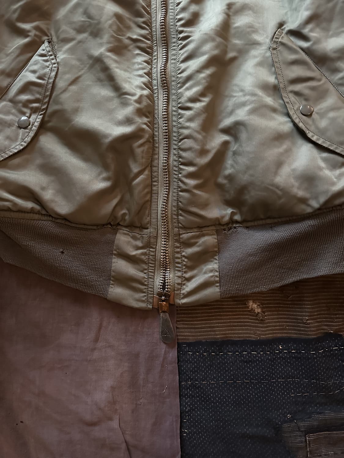 70s USA Original MA-1 8279E Jacket 상품이미지8
