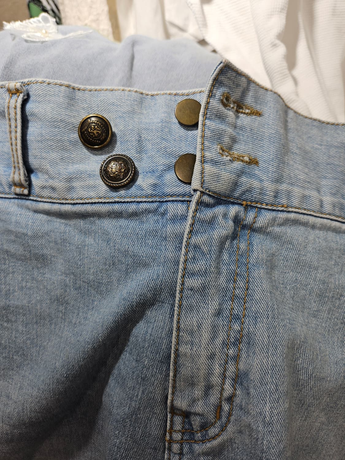 빈티지 무드 컷오프 데님반바지  상품이미지4