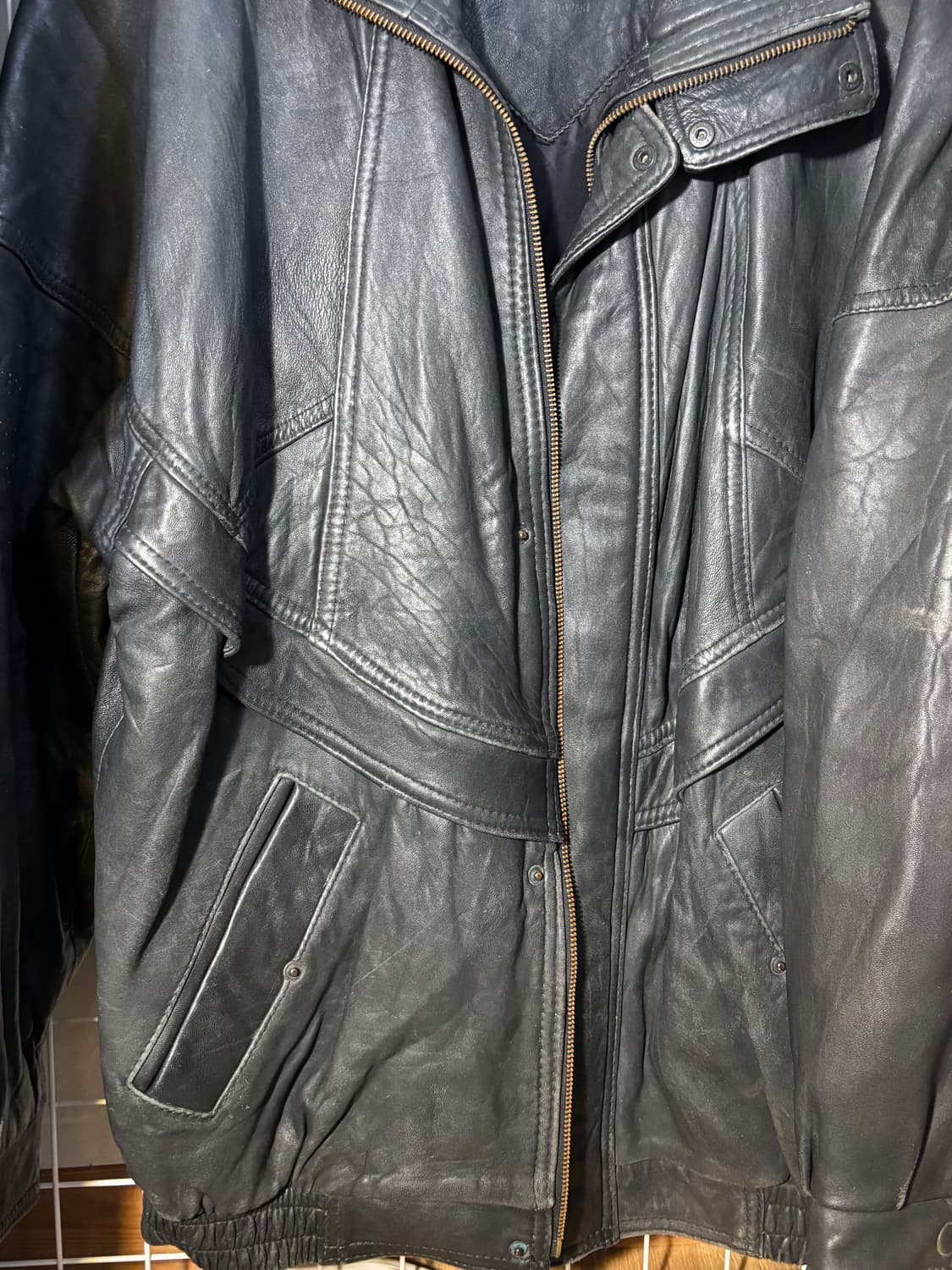 Imperio Del Antilope S.A. 하프 코트 레더 자켓 50 상품이미지5