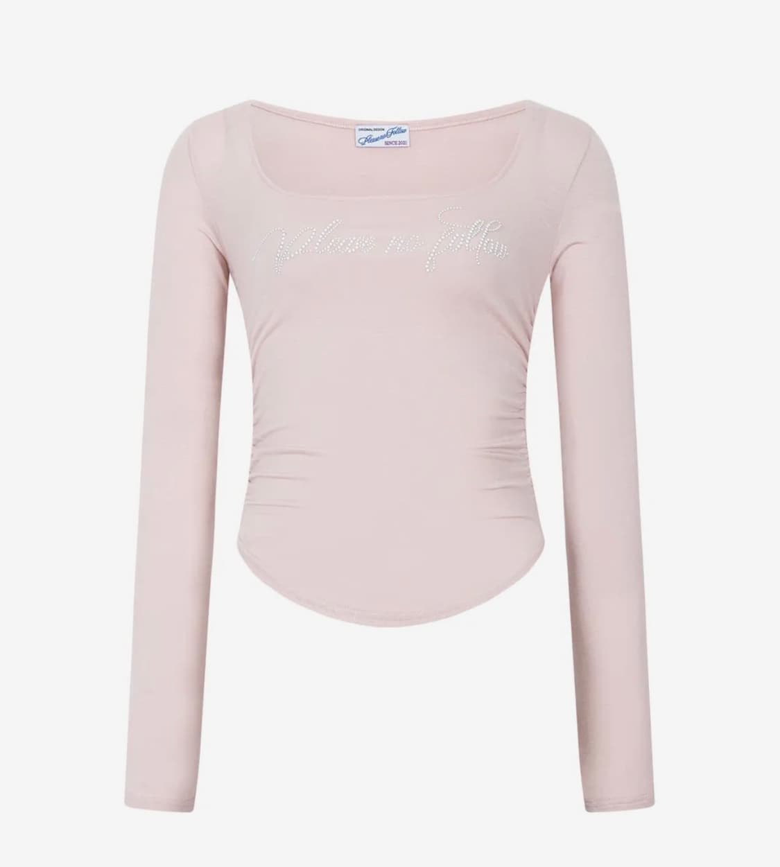 플리즈노팔로우 Romy Logo Long Sleeve Top 플노팔핑크 상품이미지2