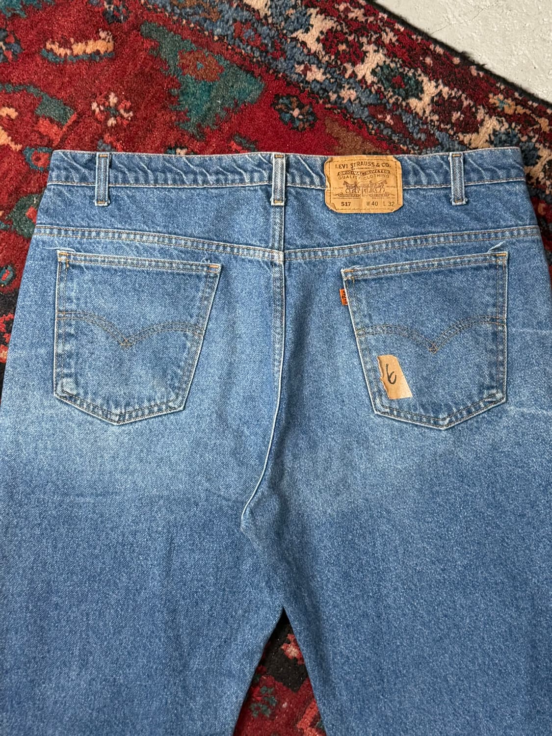 90's USA Made 빈티지 리바이스 517 오렌지탭 부츠컷 상품이미지6