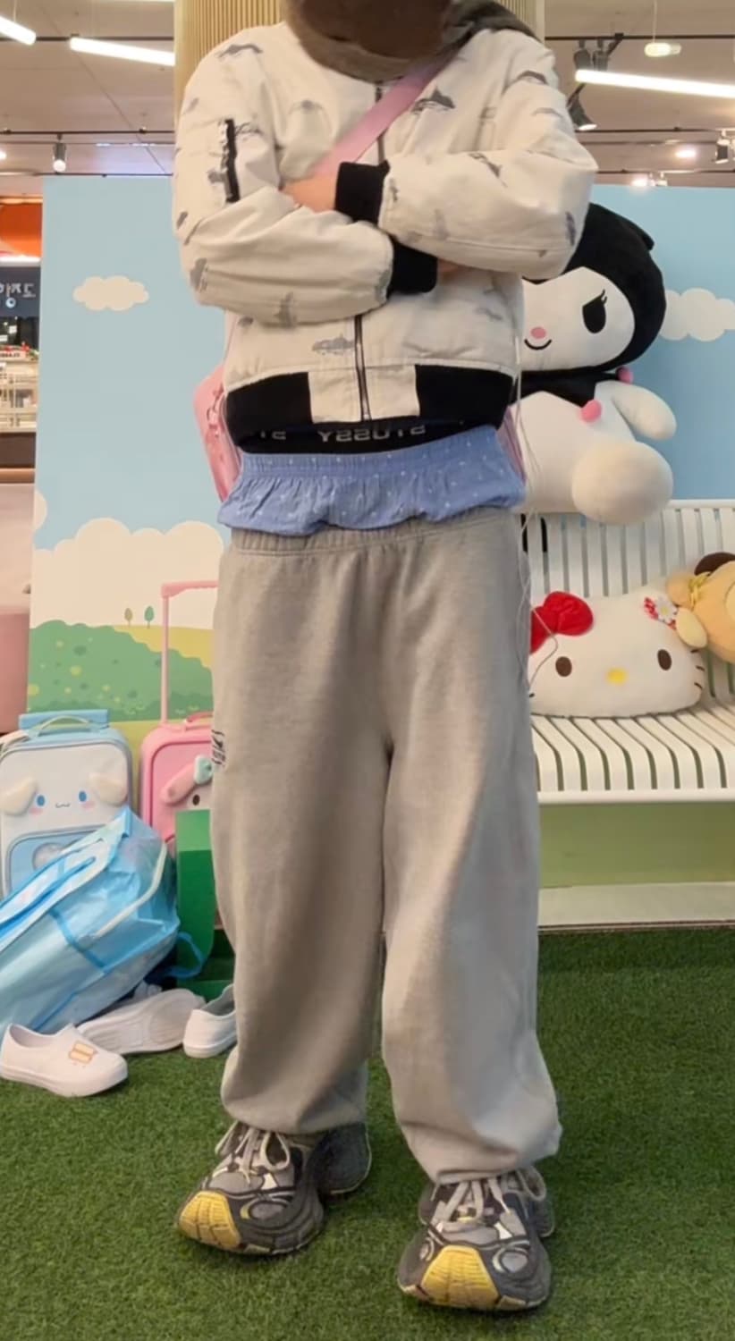 나이키 스투시 플리스 팬츠 다크 그레이  상품이미지2