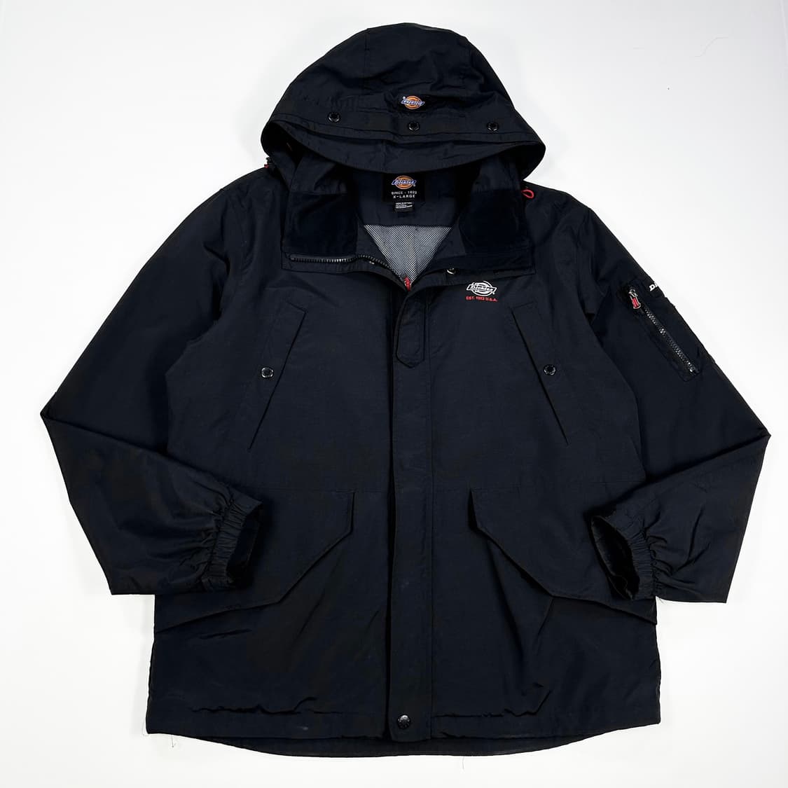 디키즈 블랙 풀오버 바람막이 자켓 (XL) 상품이미지2