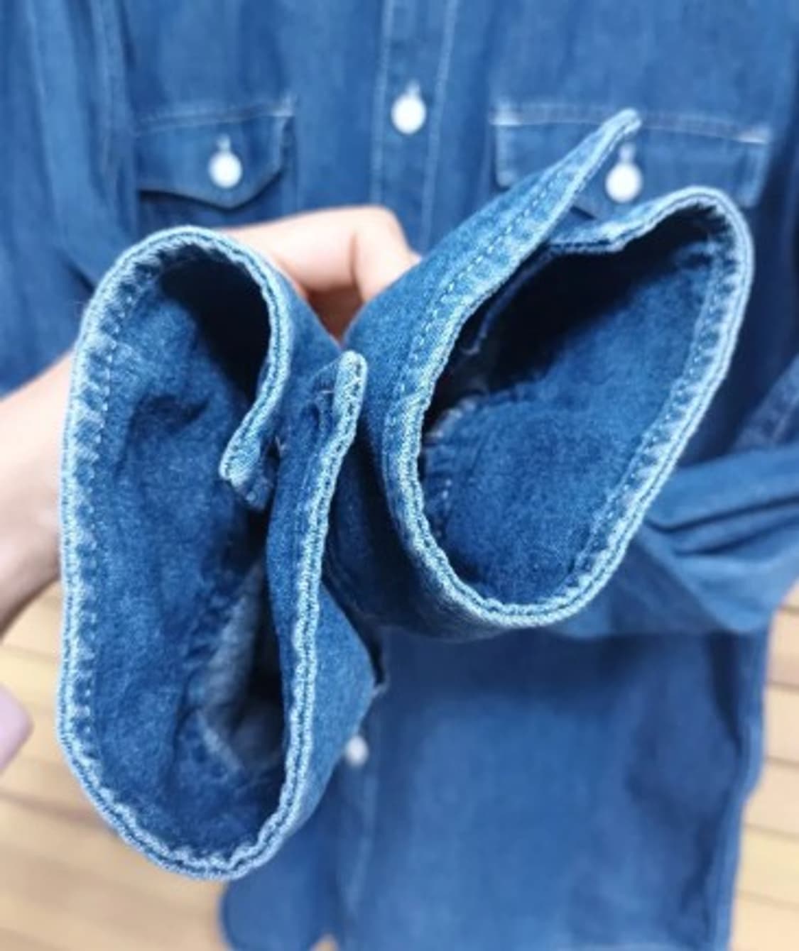 Beams heart 청데님셔츠 M 사이즈 상품이미지4