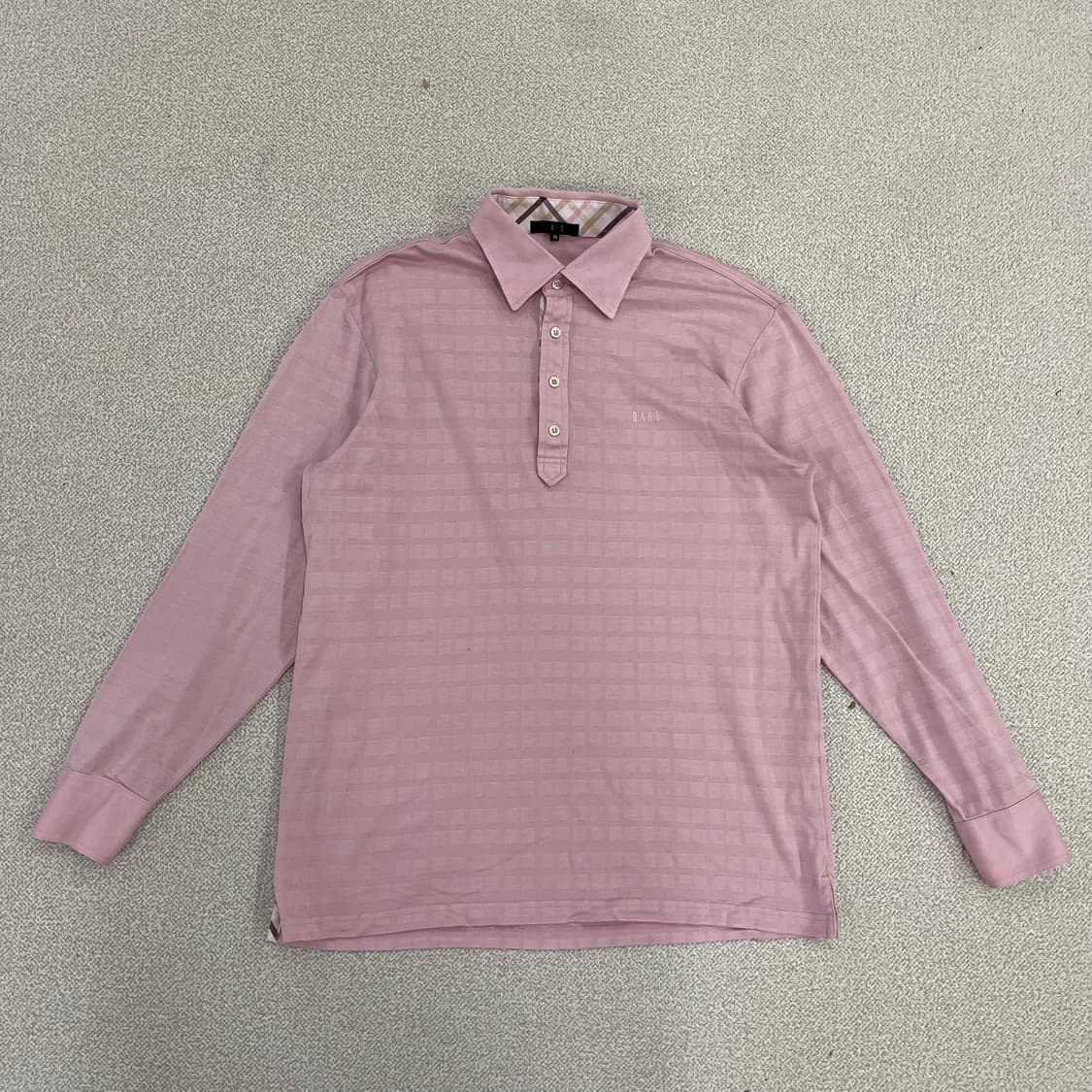 [95] 닥스 체크 긴팔 카라 티셔츠 0119M1 상품이미지1