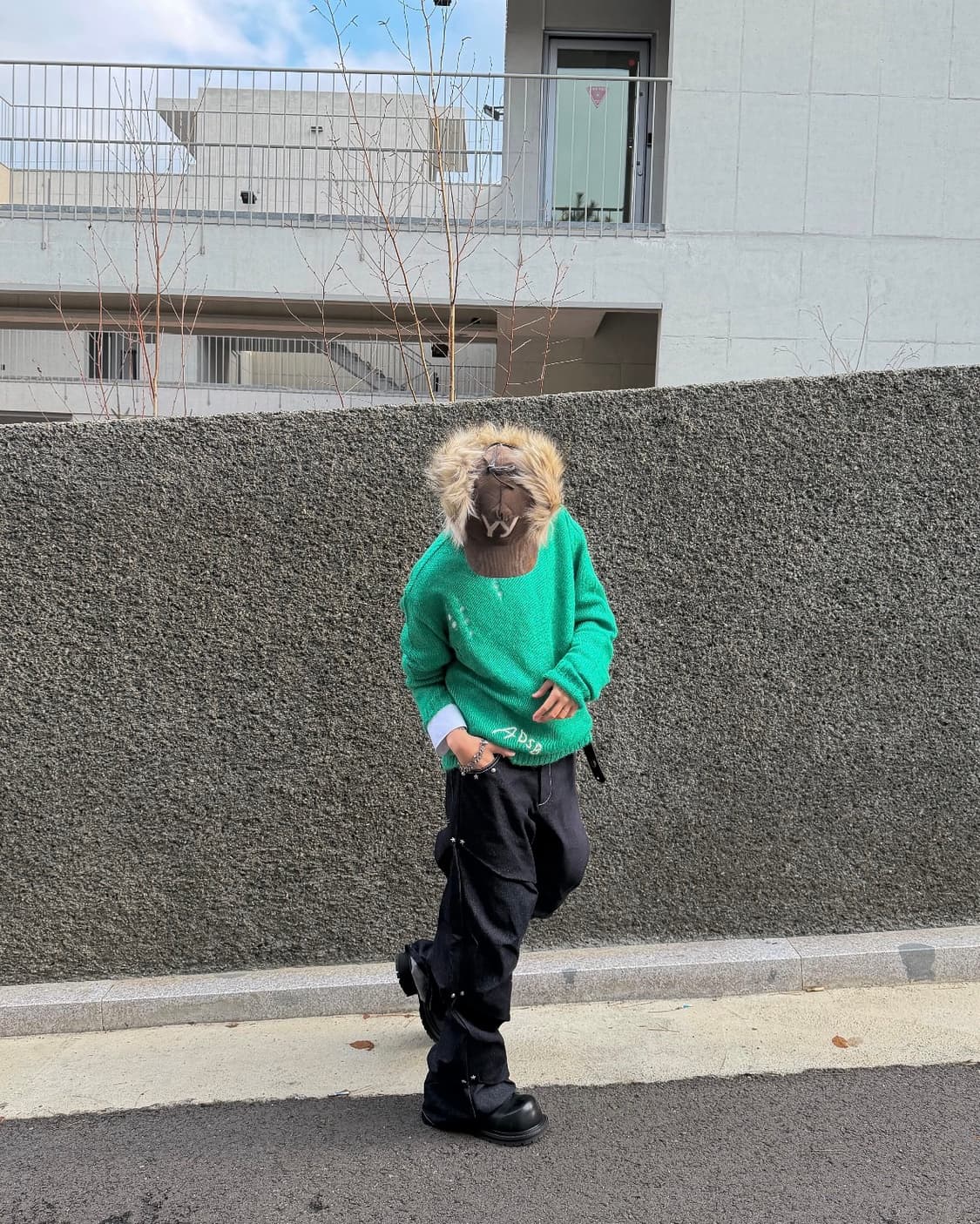 AAO viedit starry stud random tuck pants 상품이미지6