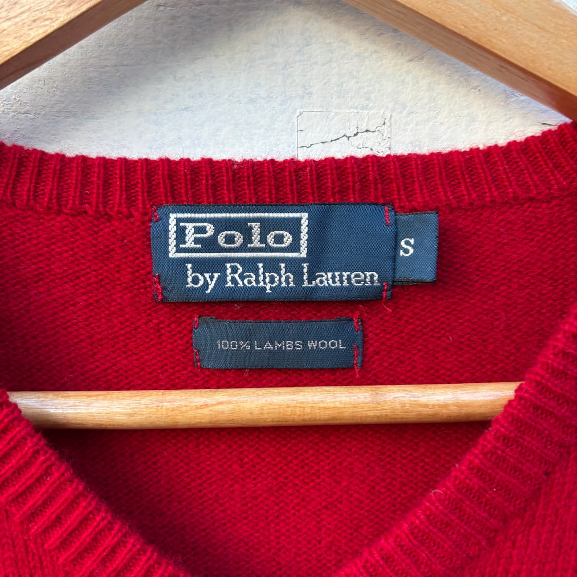 Polo 폴로 울 브이넥 니트 상품이미지3